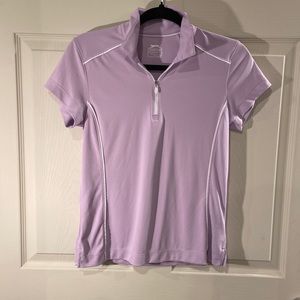 Slazenger Lavender and White Golf/ Tennis Shirt Size Small